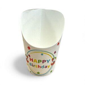 TEENYYOU 60pcs Happy Birthday Paper Snack Cup For Birthday Party